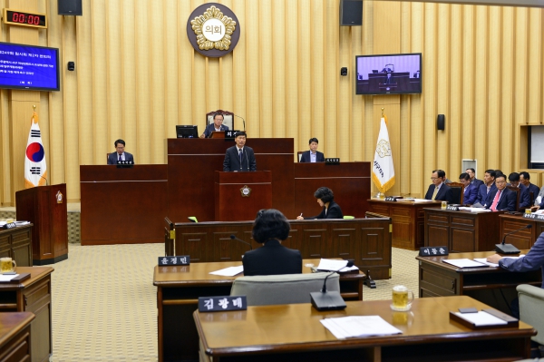 광주 서구의회, 대북 쌀 지원 재개 촉구 건의문 채택