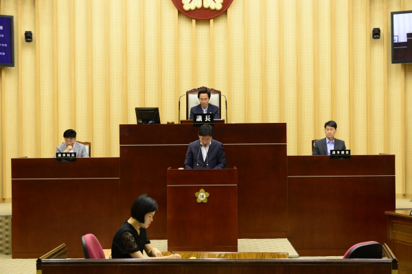 강인택 의원 5분 자유발언 실시