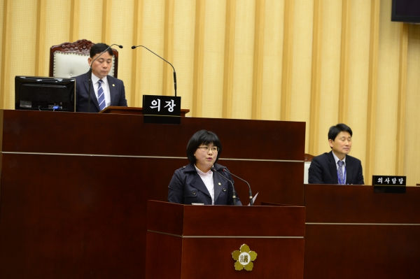 제234회 서구의회 임시회 회기 중 김은아의원 5분자유발언