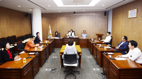 서구의회 예산결산특별위원장 선출