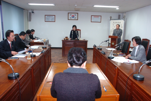 제184회 임시회 회기중 운영위원회 회의 개최
