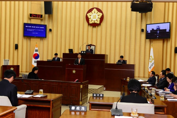 류정수 의원 5분 자유발언 실시 
